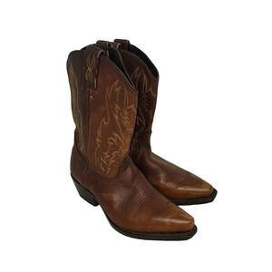 JB Dillon Boots Womens Size 10 Brown Full Grain Walnut Leather Western JBW1691